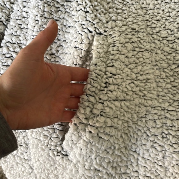 IRO Piacie Oversized White Snap Sherpa Jacket - Picture 7 of 10